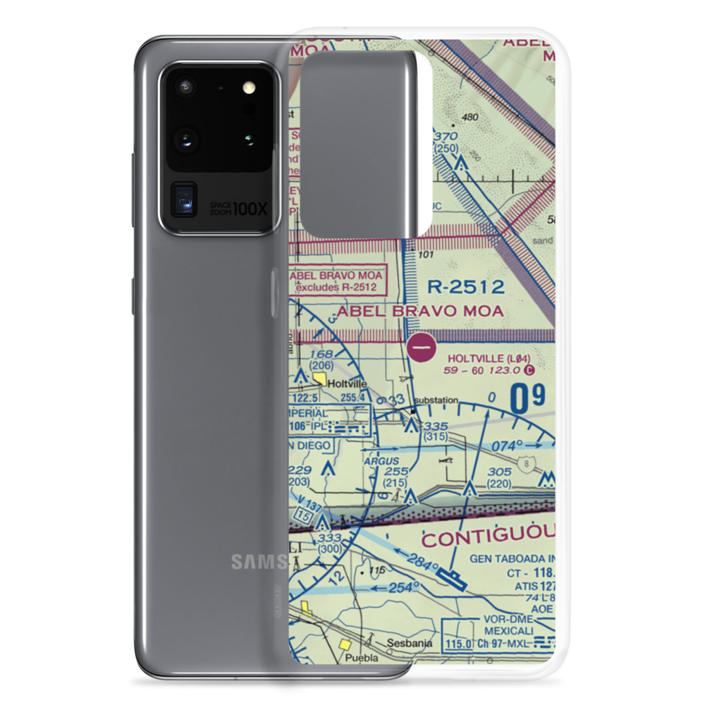 Holtville Airport (L04) VFR Sectional Samsung Case Samsung Galaxy S20 Ultra model shown