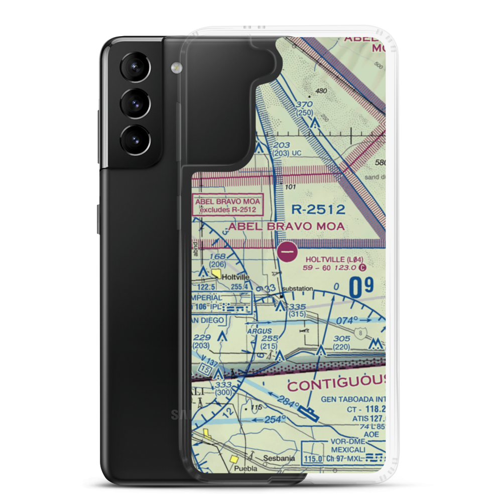 Holtville Airport (L04) VFR Sectional Samsung Case Samsung Galaxy S21 Plus model shown