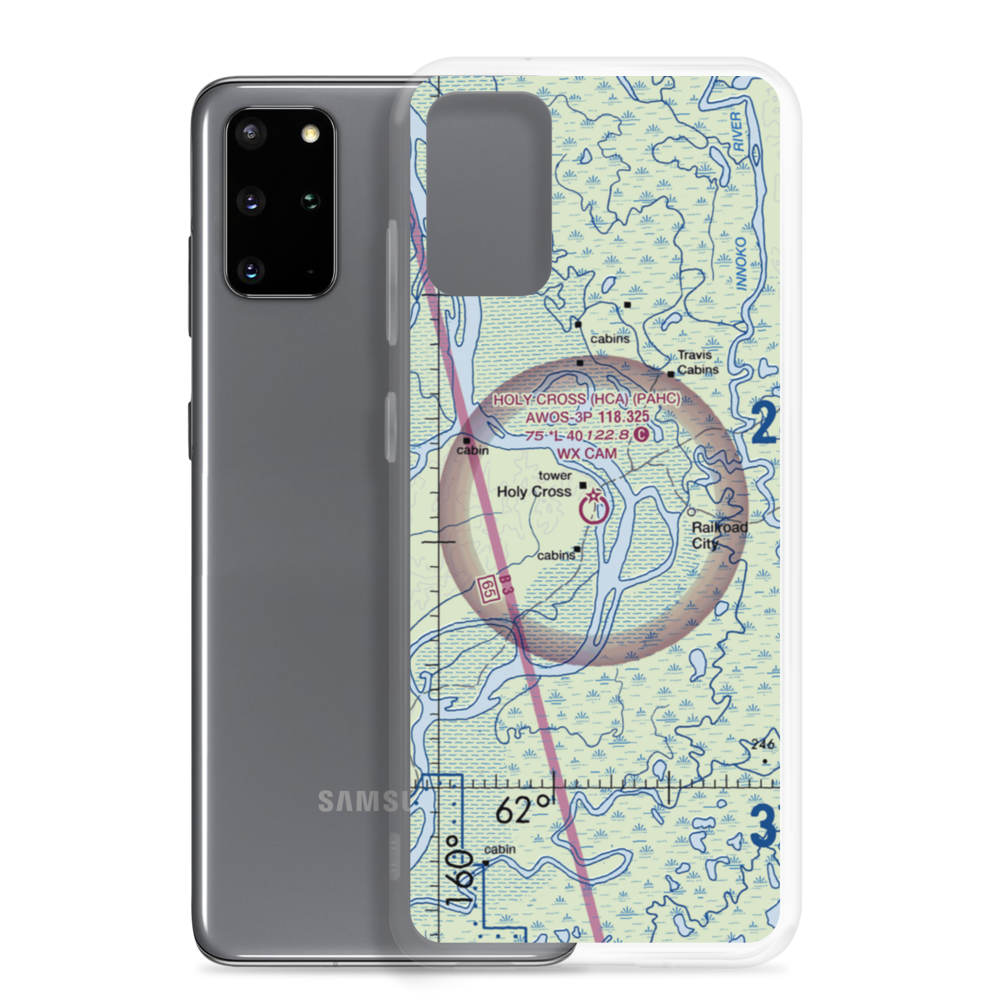 Holy Cross Airport (HCA) VFR Sectional Samsung Case Samsung Galaxy S20 Plus model shown