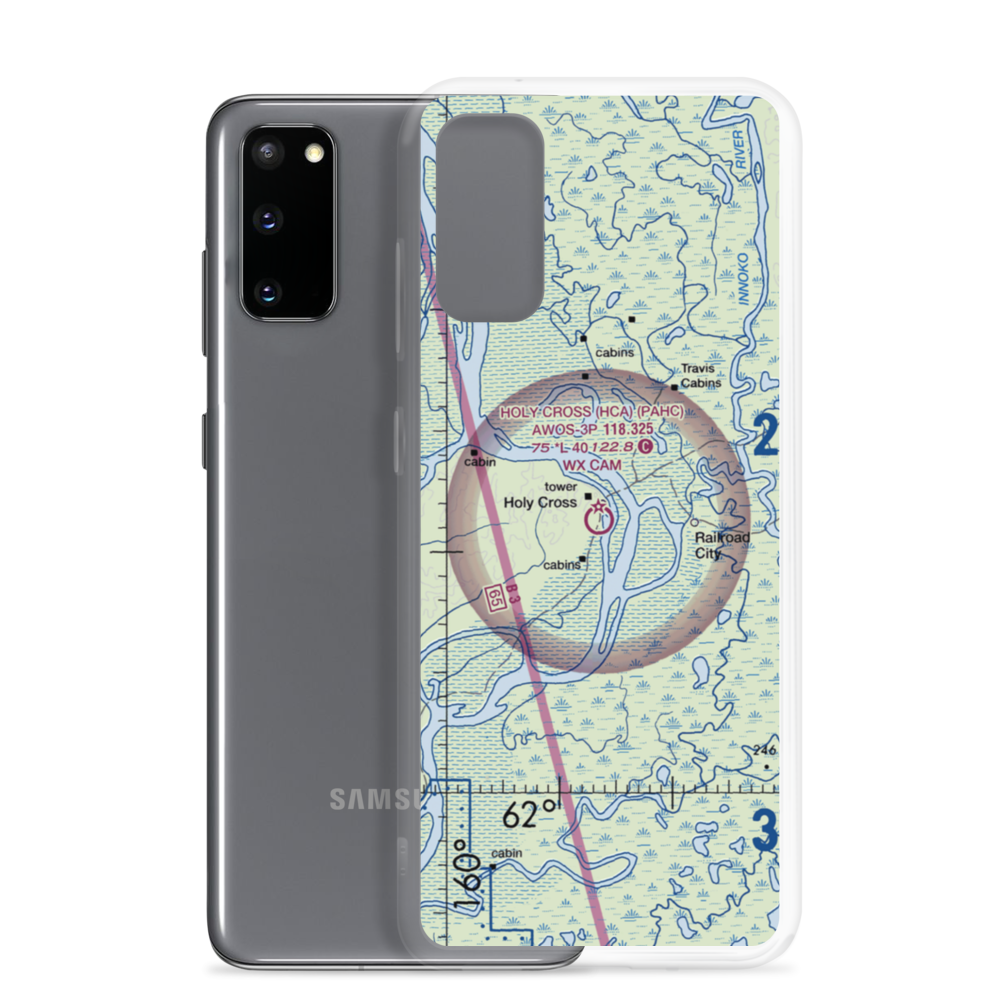 Holy Cross Airport (HCA) VFR Sectional Samsung Case Samsung Galaxy S20 model shown
