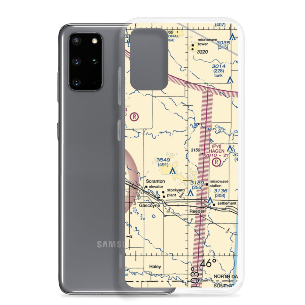 Holzman Airstrip (NA89) VFR Sectional Samsung Case Samsung Galaxy S20 Plus model shown