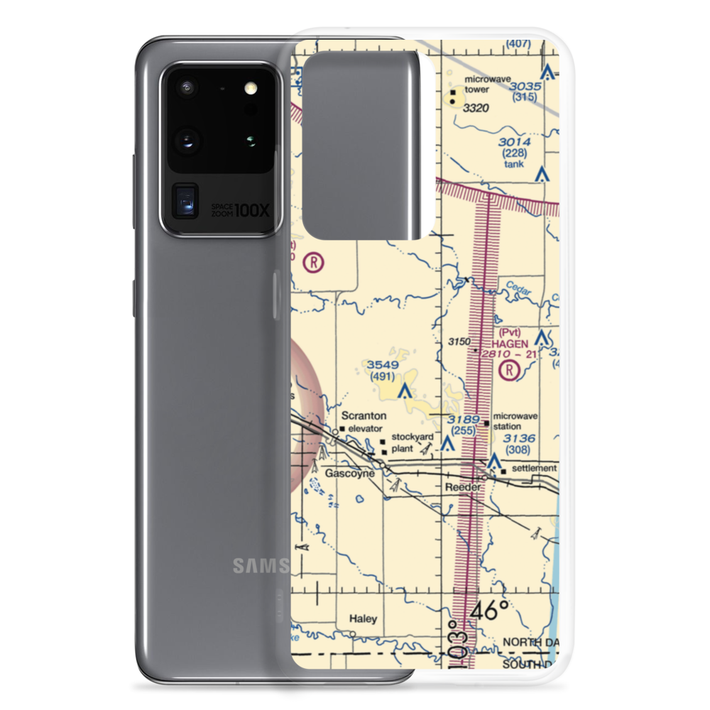 Holzman Airstrip (NA89) VFR Sectional Samsung Case Samsung Galaxy S20 Ultra model shown
