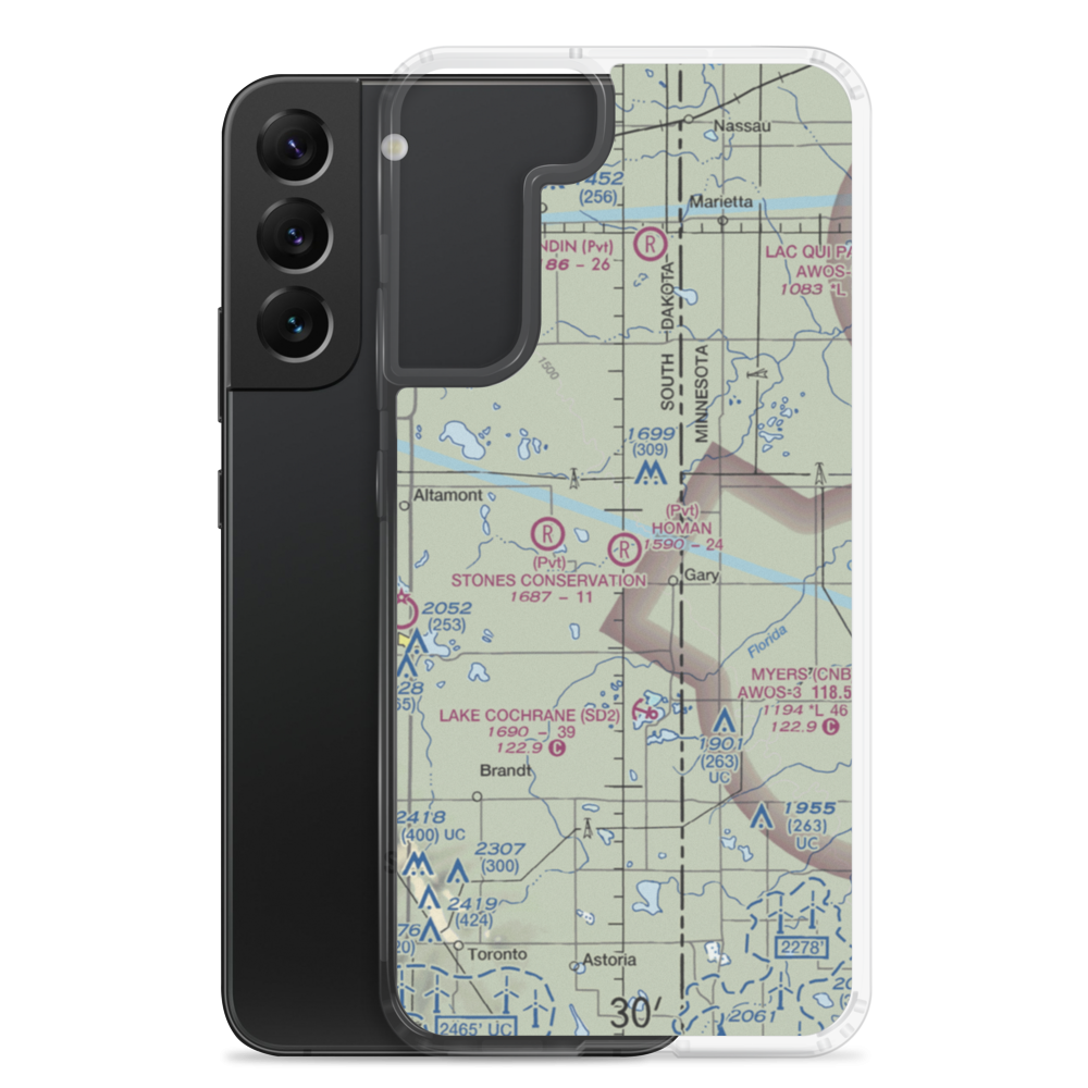 Homan Field (00SD) VFR Sectional Samsung Case Samsung Galaxy S22 Plus model shown