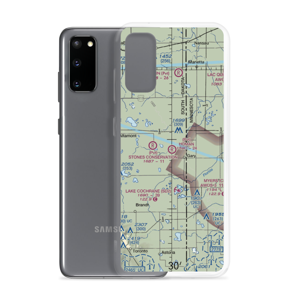 Homan Field (00SD) VFR Sectional Samsung Case Samsung Galaxy S20 model shown