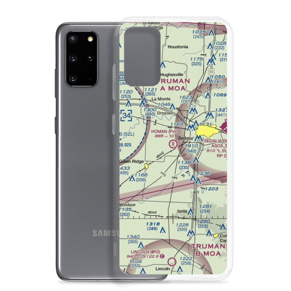 Homan Field (MO08) VFR Sectional Samsung Case Samsung Galaxy S20 Plus model shown