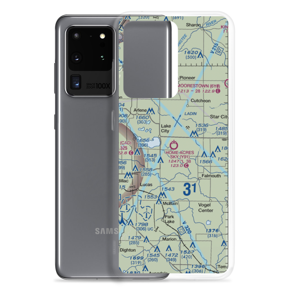 Home Acres Sky Ranch Airport (Y91) VFR Sectional Samsung Case Samsung Galaxy S20 Ultra model shown