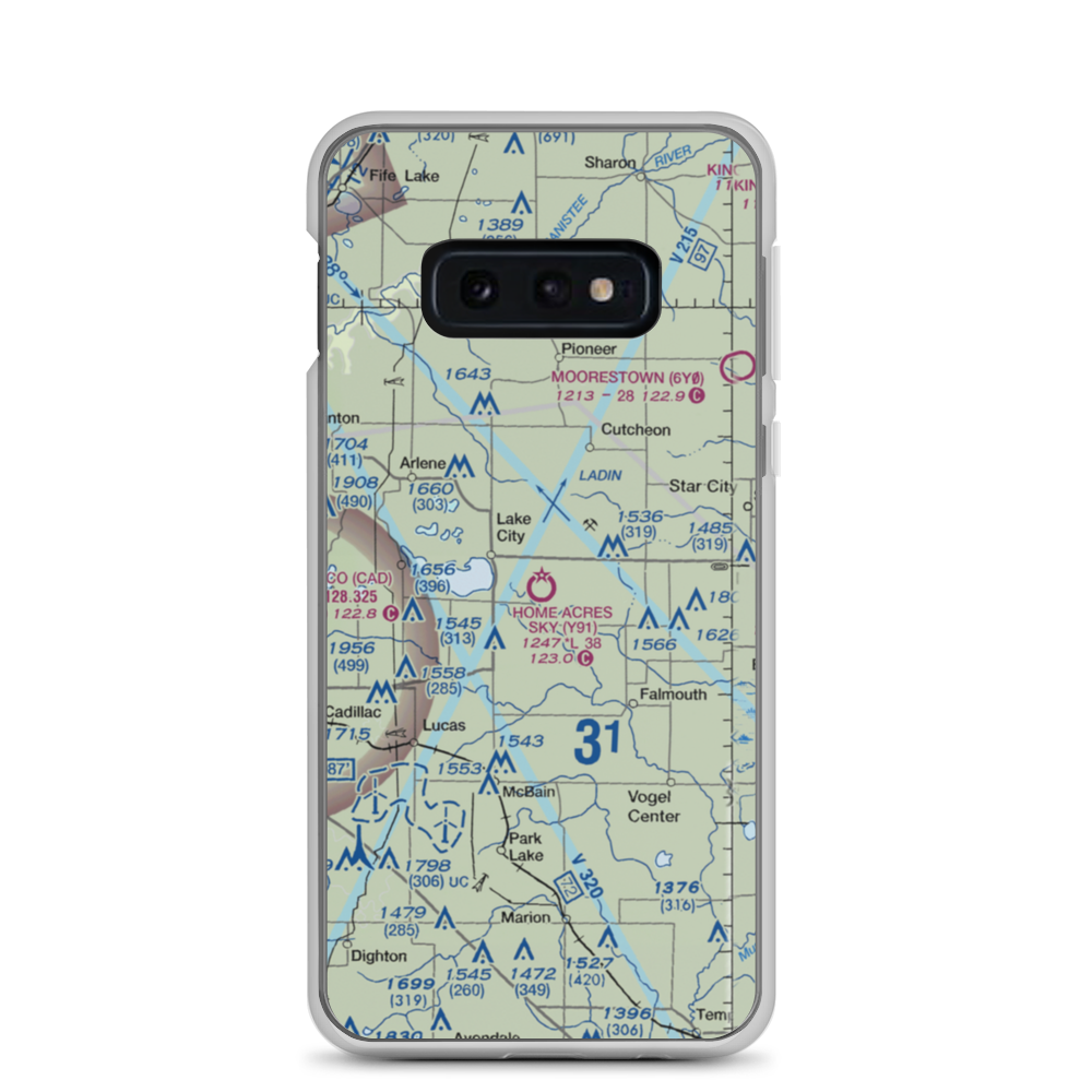 Home Acres Sky Ranch Airport (Y91) VFR Sectional Samsung Case Samsung Galaxy S10e model shown