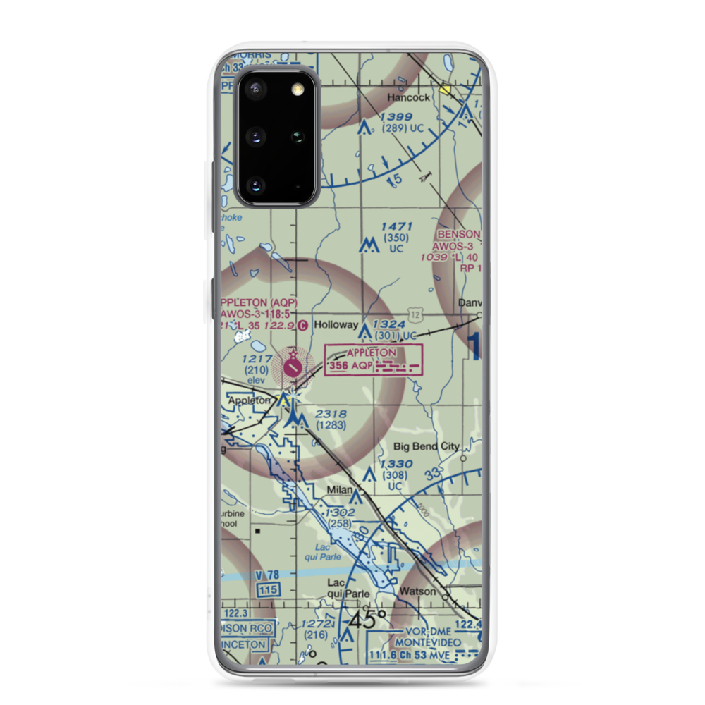 Home-Base Airport (MY58) VFR Sectional Samsung Case Samsung Galaxy S20 Plus model shown