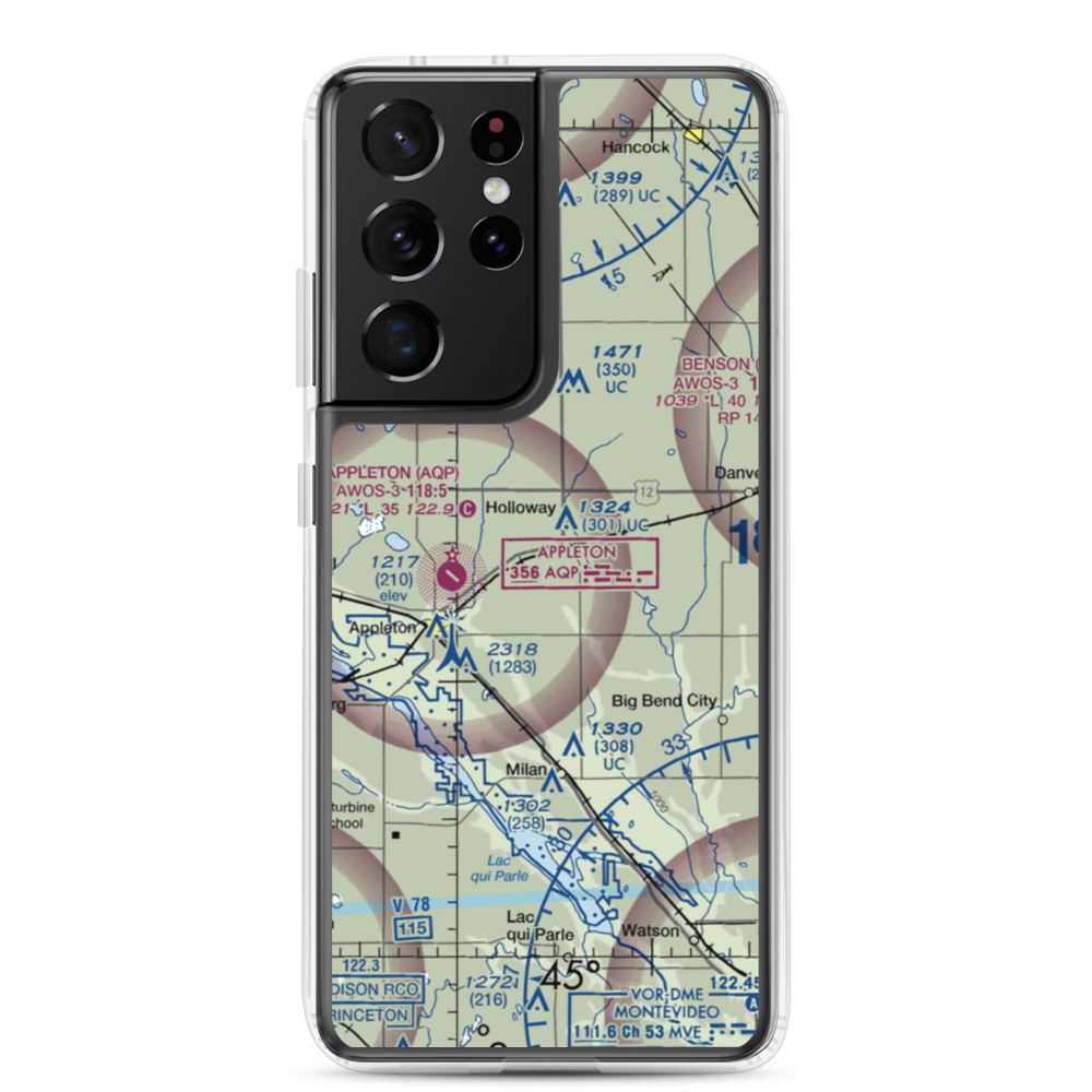 Home-Base Airport (MY58) VFR Sectional Samsung Case Samsung Galaxy S21 Ultra model shown