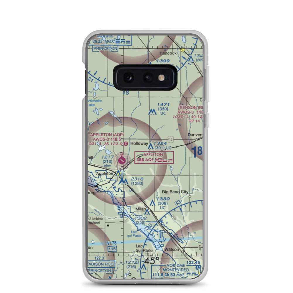 Home-Base Airport (MY58) VFR Sectional Samsung Case Samsung Galaxy S10e model shown