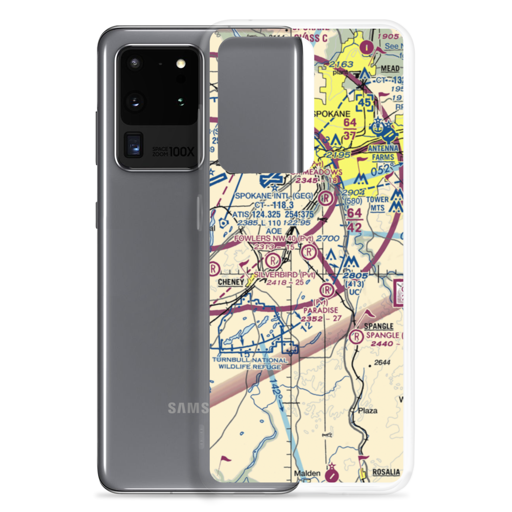 Homeport Airport (11WA) VFR Sectional Samsung Case Samsung Galaxy S20 Ultra model shown