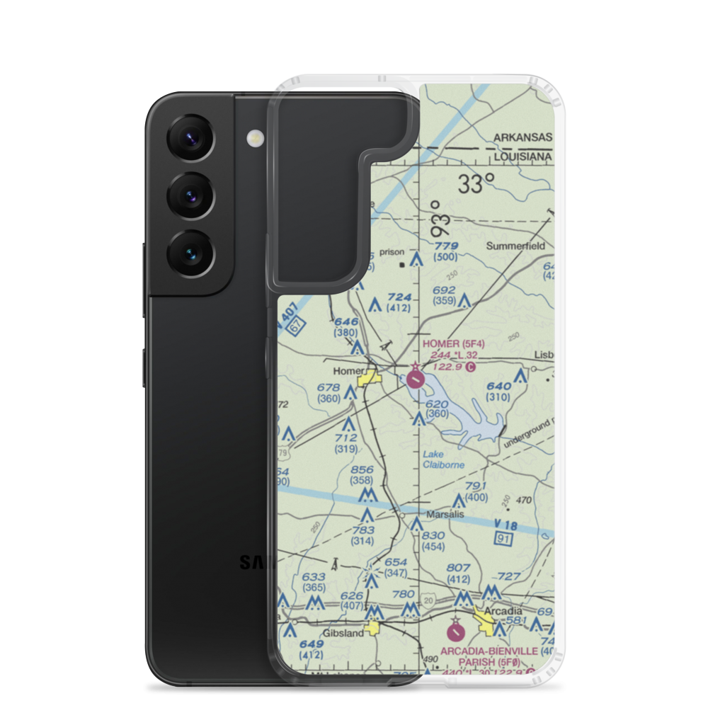 Homer Municipal Airport (5F4) VFR Sectional Samsung Case Samsung Galaxy S22 model shown