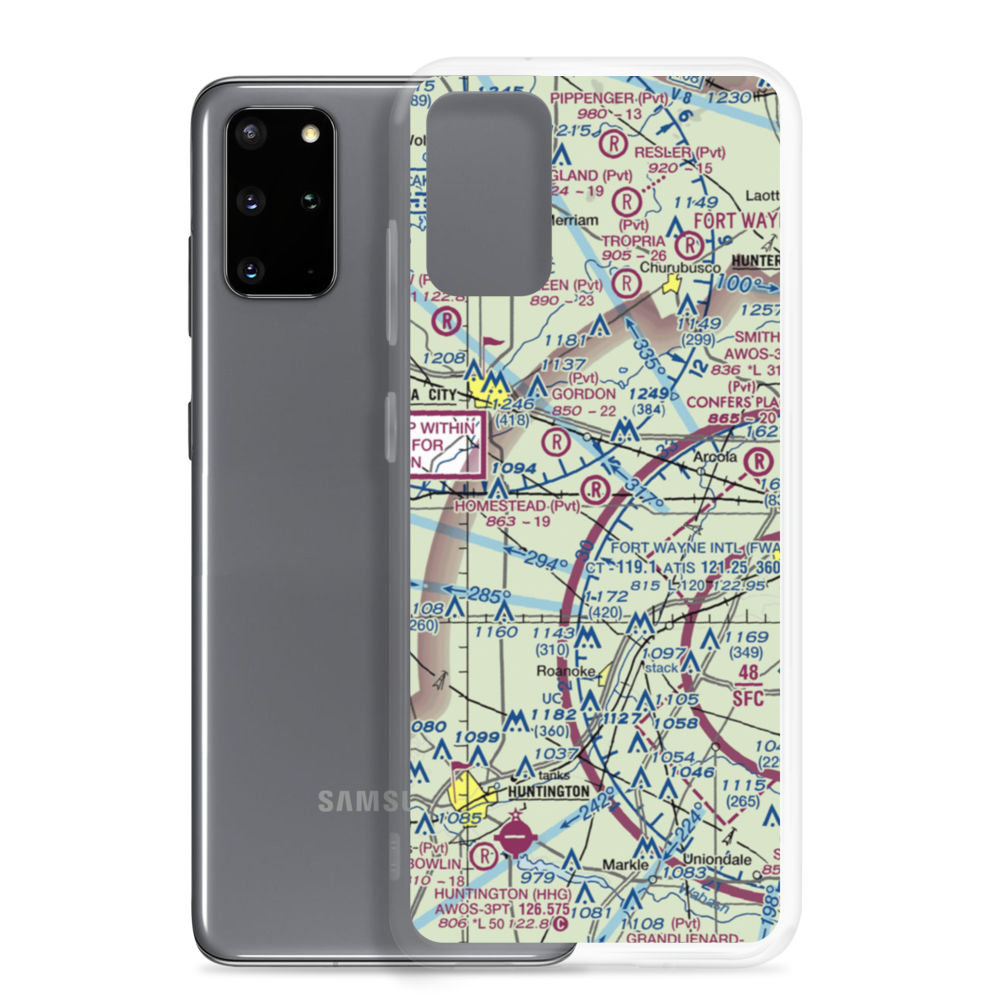 Homestead Airport (29IN) VFR Sectional Samsung Case Samsung Galaxy S20 Plus model shown