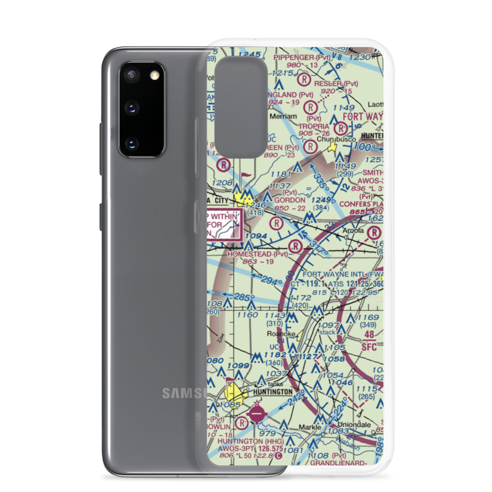 Homestead Airport (29IN) VFR Sectional Samsung Case Samsung Galaxy S20 model shown