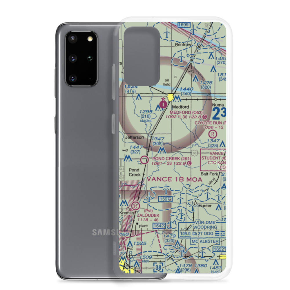 Homestead Farms Airport (O66) VFR Sectional Samsung Case Samsung Galaxy S20 Plus model shown