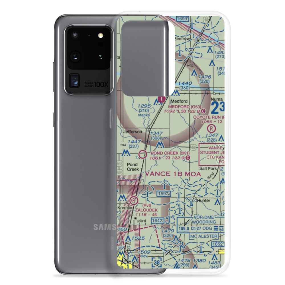 Homestead Farms Airport (O66) VFR Sectional Samsung Case Samsung Galaxy S20 Ultra model shown
