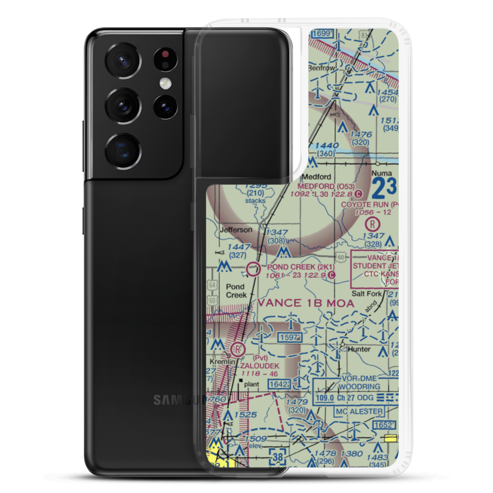 Homestead Farms Airport (O66) VFR Sectional Samsung Case Samsung Galaxy S21 Ultra model shown