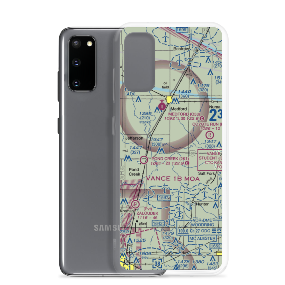 Homestead Farms Airport (O66) VFR Sectional Samsung Case Samsung Galaxy S20 model shown