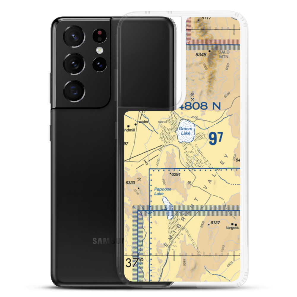 Homey (Area 51) Airport (KXTA) VFR Sectional Samsung Case Samsung Galaxy S21 Ultra model shown