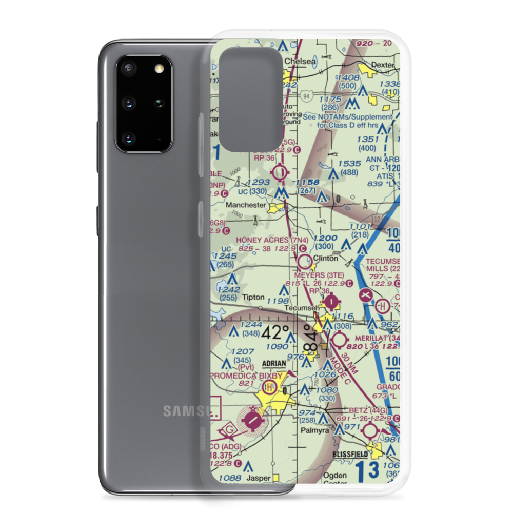 Honey Acres Airport (7N4) VFR Sectional Samsung Case Samsung Galaxy S20 Plus model shown