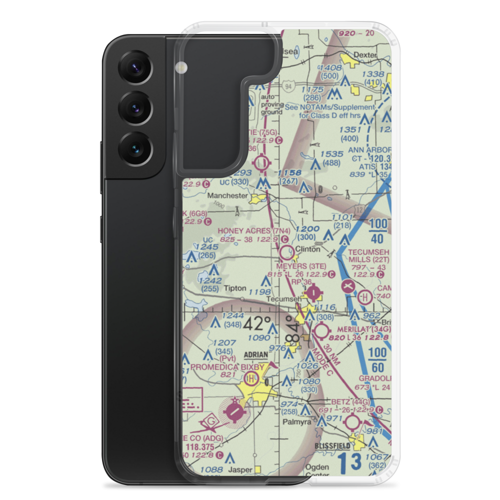 Honey Acres Airport (7N4) VFR Sectional Samsung Case Samsung Galaxy S22 Plus model shown