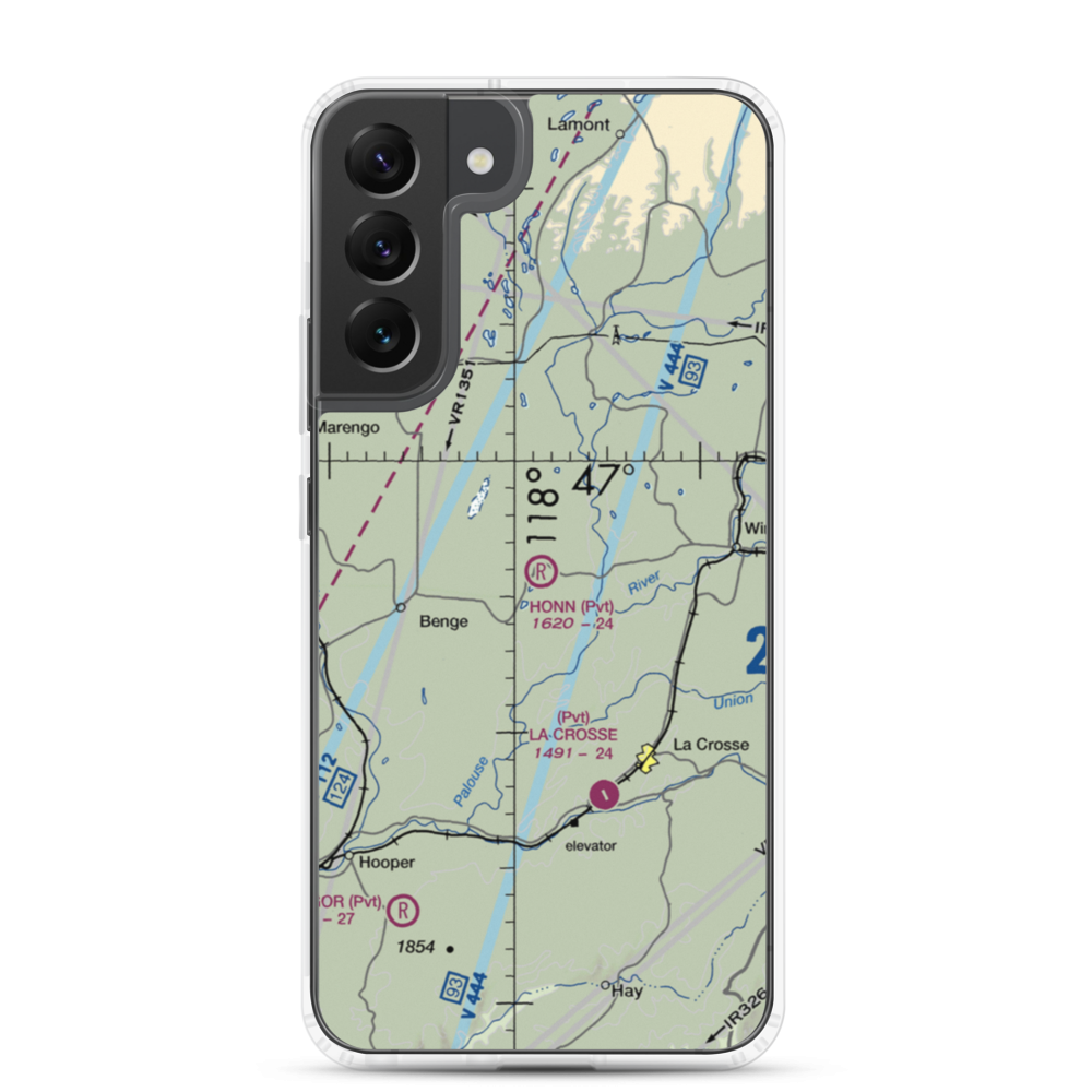 Honn Farm Airport (52WA) VFR Sectional Samsung Case Samsung Galaxy S22 Plus model shown