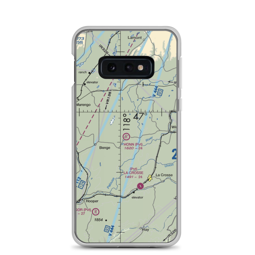 Honn Farm Airport (52WA) VFR Sectional Samsung Case Samsung Galaxy S10e model shown
