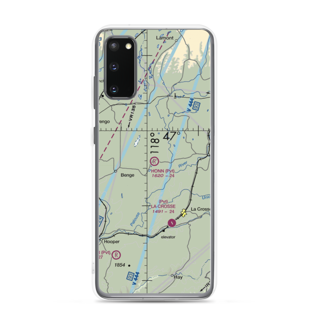 Honn Farm Airport (52WA) VFR Sectional Samsung Case Samsung Galaxy S20 model shown