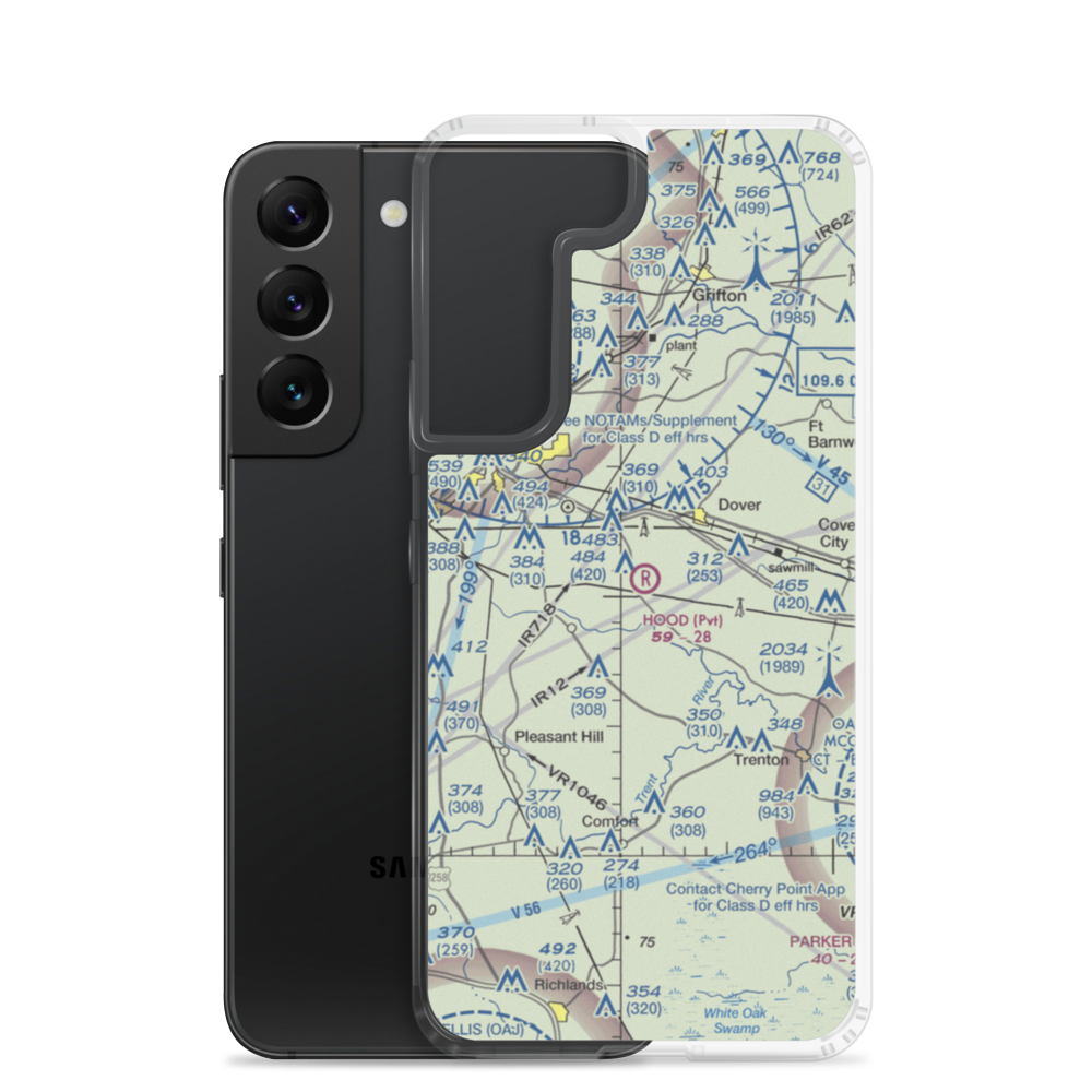 Hood Field (66NC) VFR Sectional Samsung Case Samsung Galaxy S22 model shown