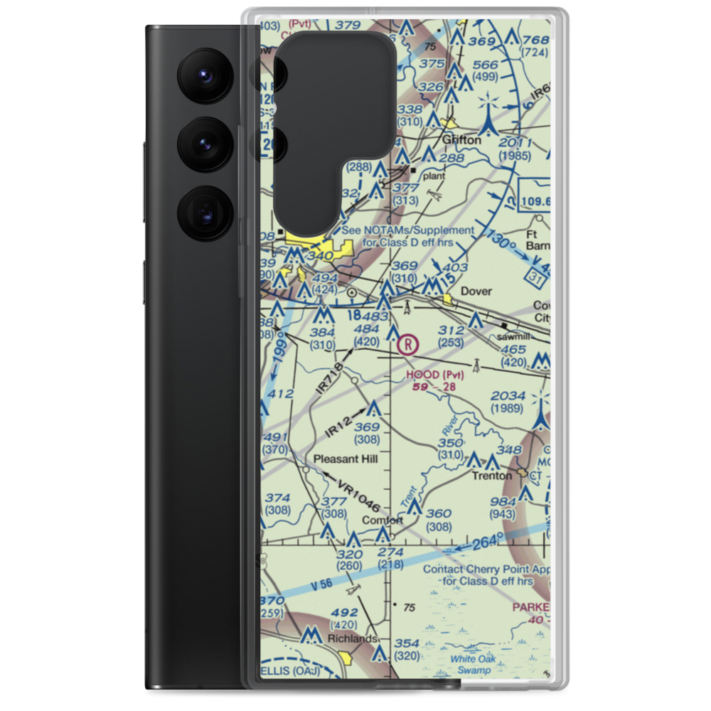 Hood Field (66NC) VFR Sectional Samsung Case Samsung Galaxy S22 Ultra model shown