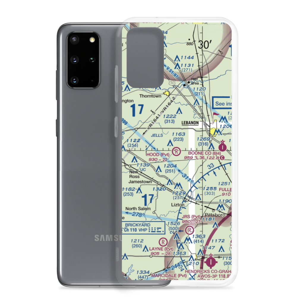 Hood Field (IN25) VFR Sectional Samsung Case Samsung Galaxy S20 Plus model shown