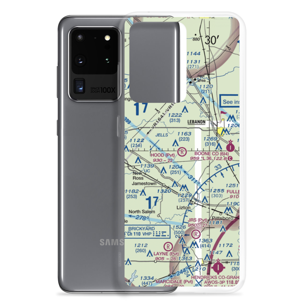 Hood Field (IN25) VFR Sectional Samsung Case Samsung Galaxy S20 Ultra model shown