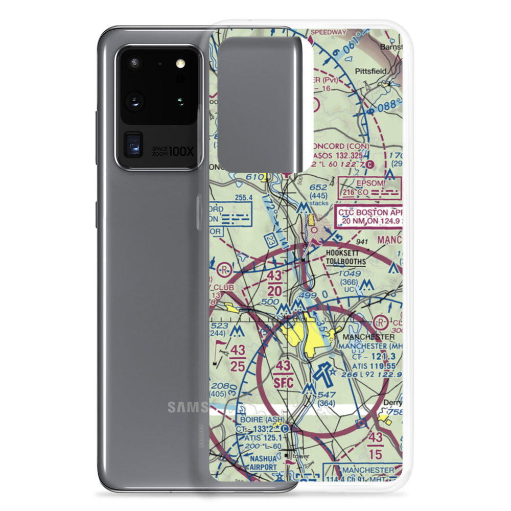 Hooksett's Seaplane Landing (37NH) VFR Sectional Samsung Case Samsung Galaxy S20 Ultra model shown