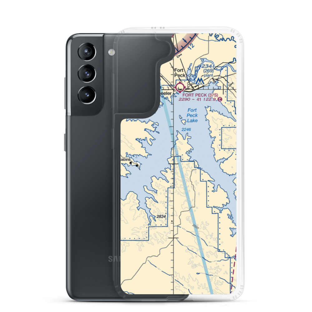 Hoolie Airport (10MT) VFR Sectional Samsung Case Samsung Galaxy S21 model shown