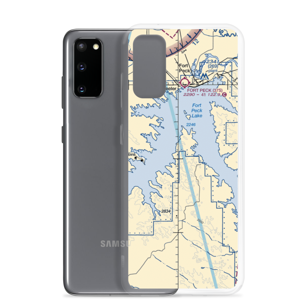 Hoolie Airport (10MT) VFR Sectional Samsung Case Samsung Galaxy S20 model shown