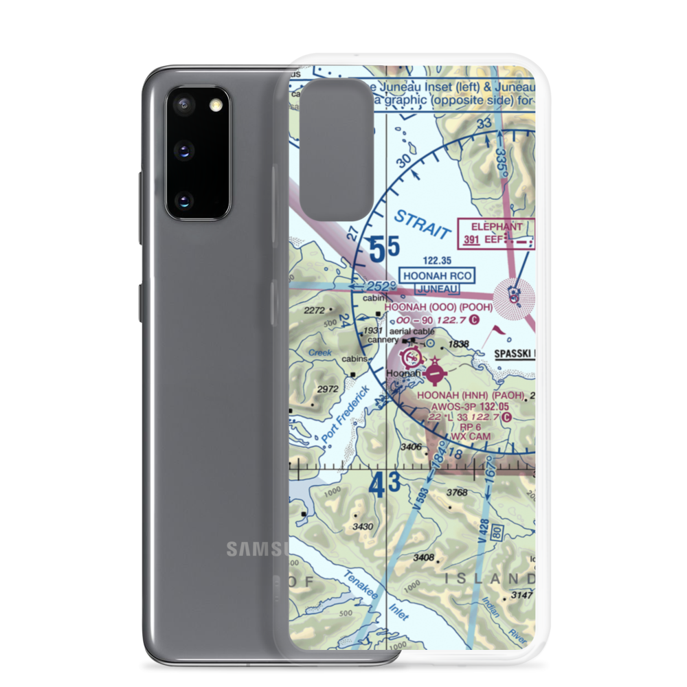 Hoonah Seaplane Base (OOH) VFR Sectional Samsung Case Samsung Galaxy S20 model shown