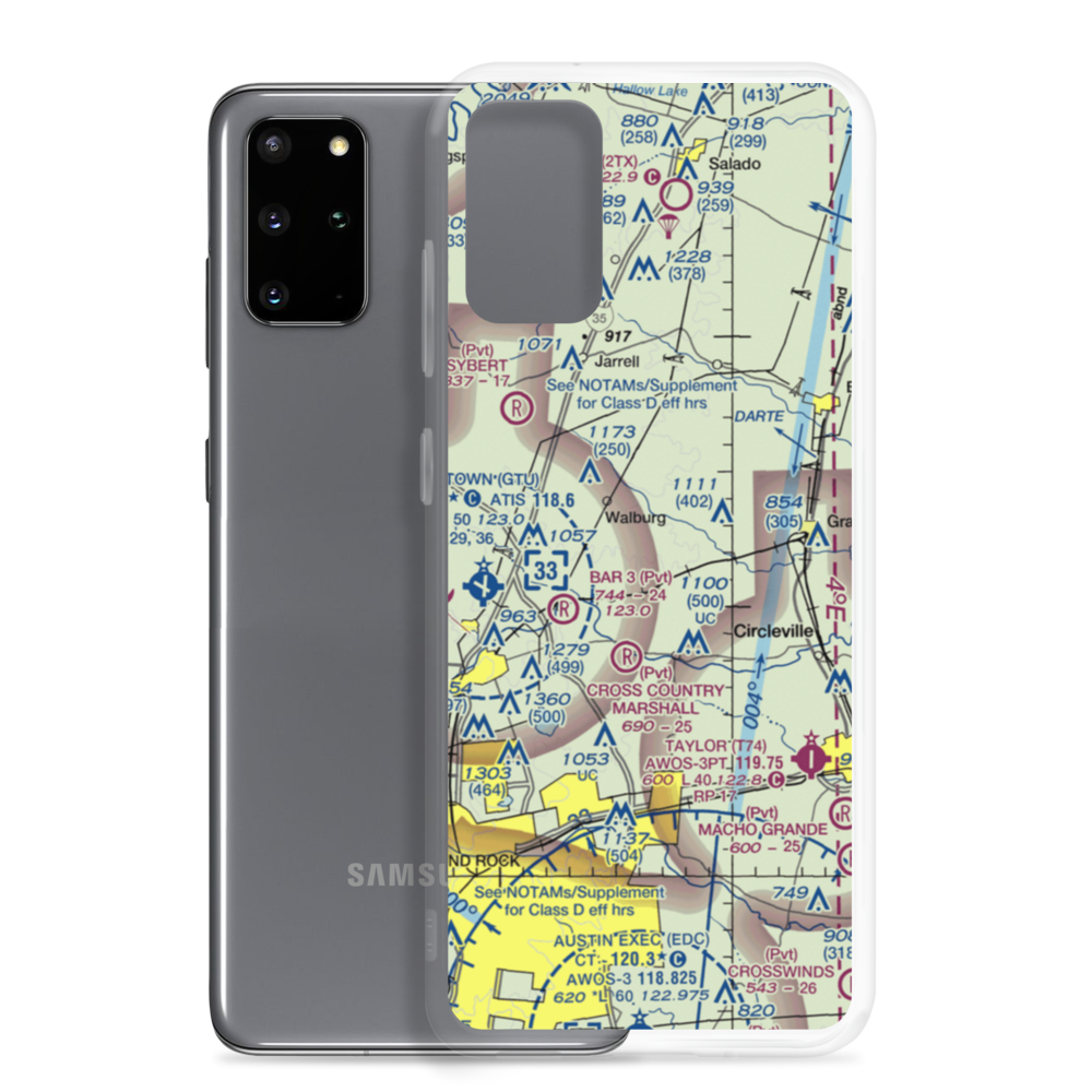 Hoopes Ranch Airport (57XS) VFR Sectional Samsung Case Samsung Galaxy S20 Plus model shown