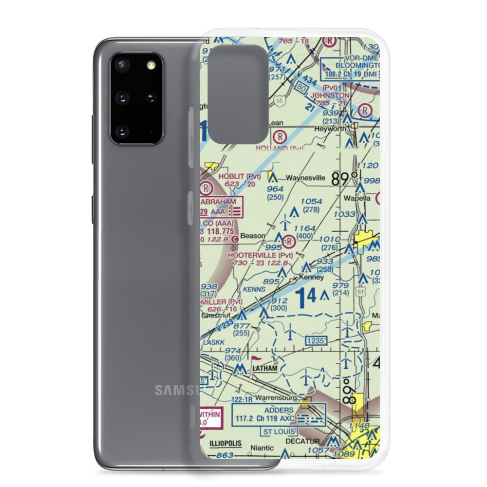 Hooterville Airport (7IS3) VFR Sectional Samsung Case Samsung Galaxy S20 Plus model shown