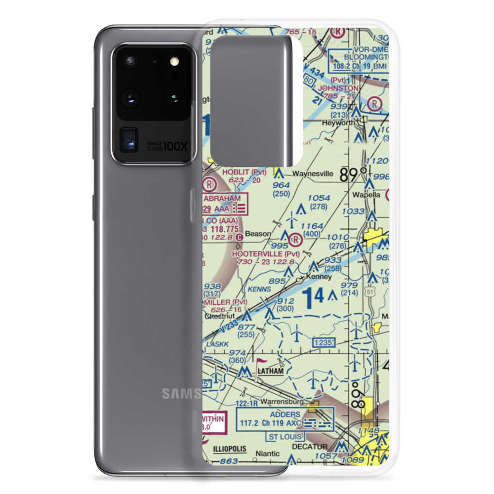 Hooterville Airport (7IS3) VFR Sectional Samsung Case Samsung Galaxy S20 Ultra model shown