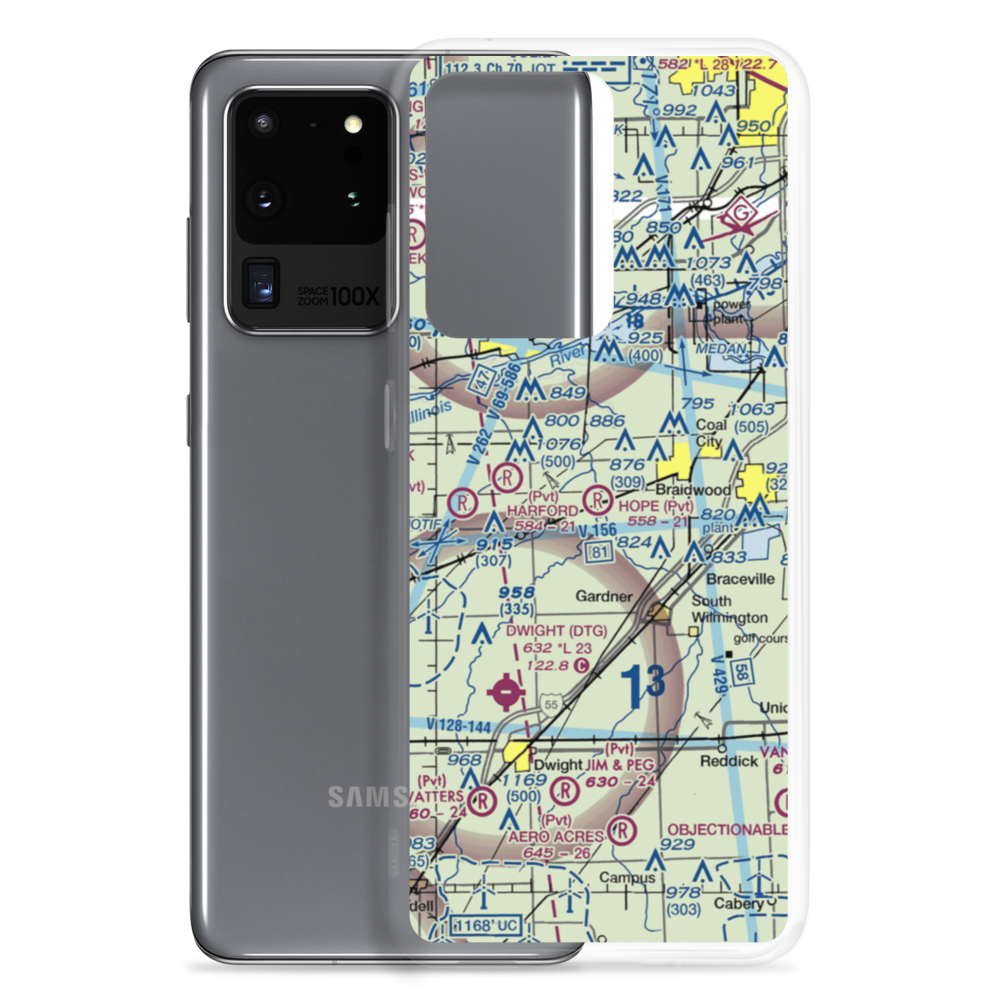 Hope Field (5IL5) VFR Sectional Samsung Case Samsung Galaxy S20 Ultra model shown