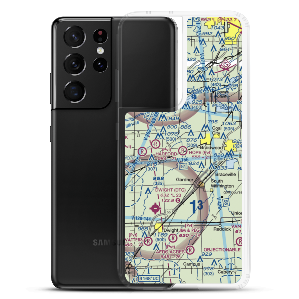 Hope Field (5IL5) VFR Sectional Samsung Case Samsung Galaxy S21 Ultra model shown