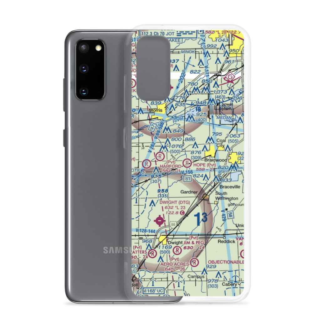 Hope Field (5IL5) VFR Sectional Samsung Case Samsung Galaxy S20 model shown