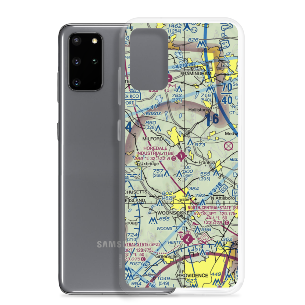 Hopedale Industrial Park Airport (1B6) VFR Sectional Samsung Case Samsung Galaxy S20 Plus model shown