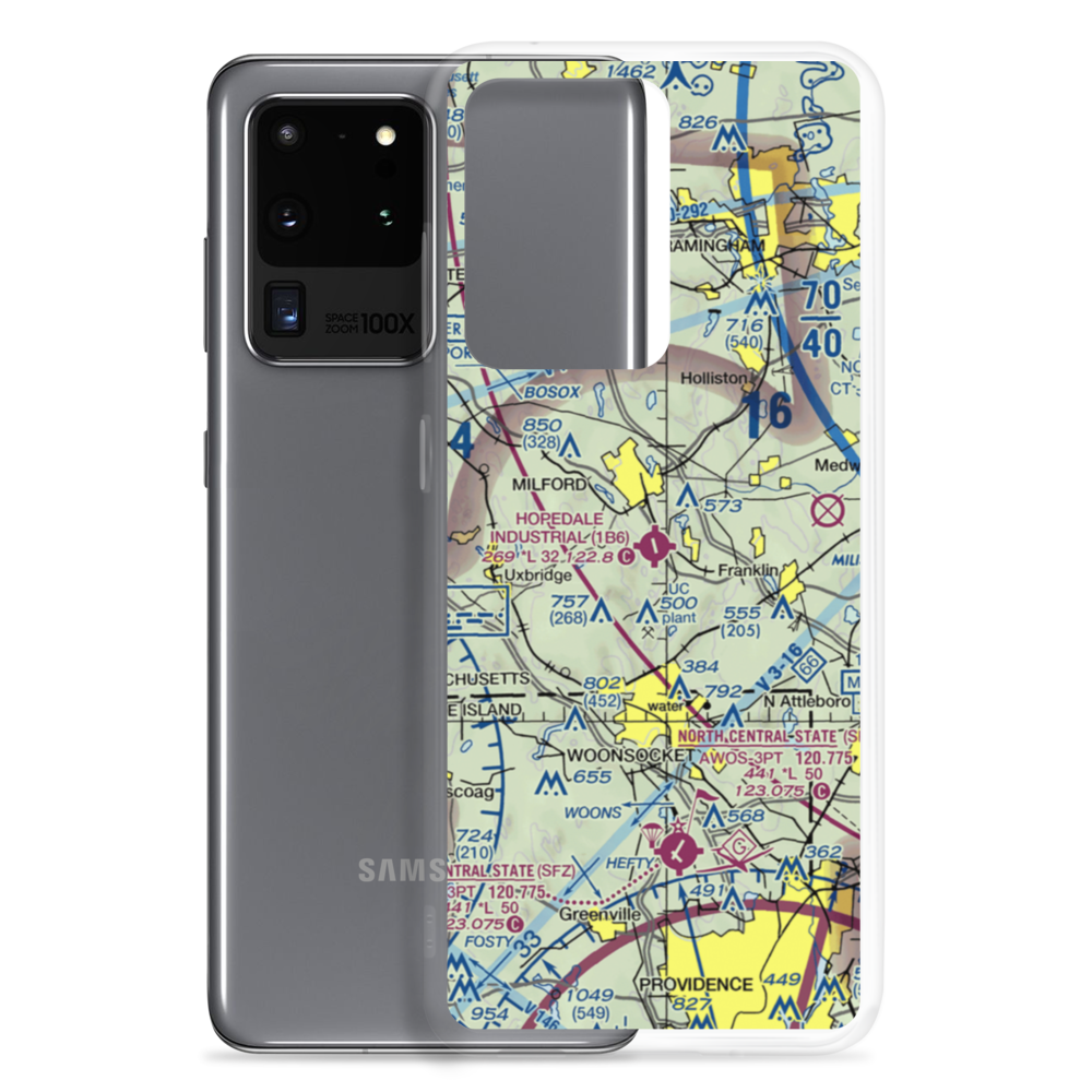 Hopedale Industrial Park Airport (1B6) VFR Sectional Samsung Case Samsung Galaxy S20 Ultra model shown