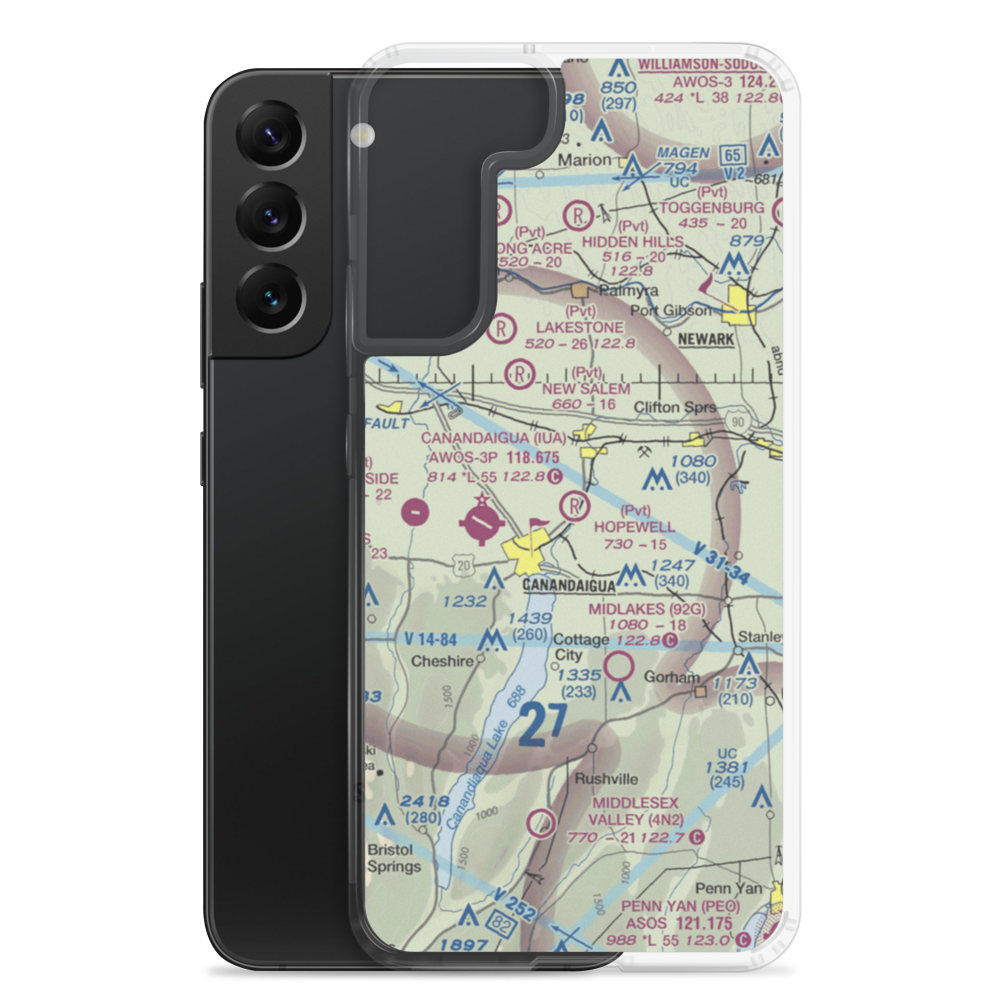 Hopewell Airpark (D43) VFR Sectional Samsung Case Samsung Galaxy S22 Plus model shown