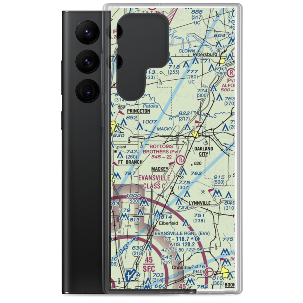 Hopkins Farms Airport (II40) VFR Sectional Samsung Case Samsung Galaxy S22 Ultra model shown