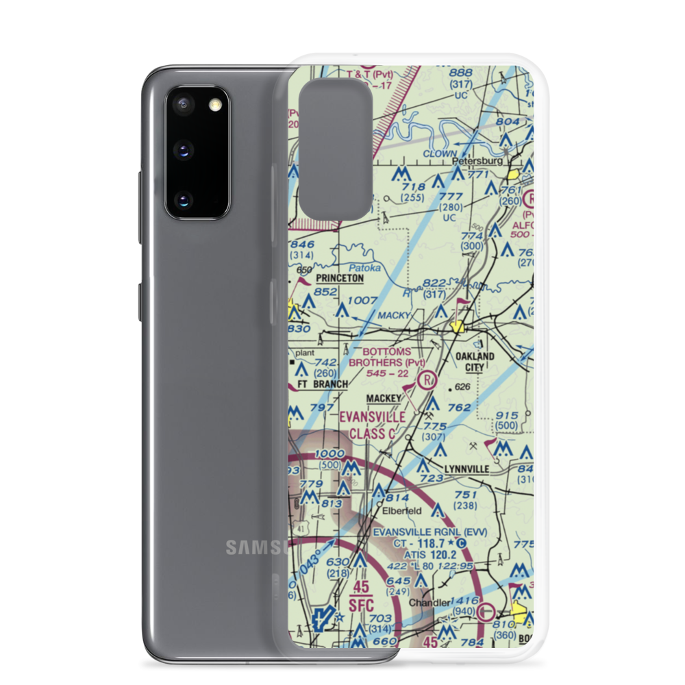 Hopkins Farms Airport (II40) VFR Sectional Samsung Case Samsung Galaxy S20 model shown