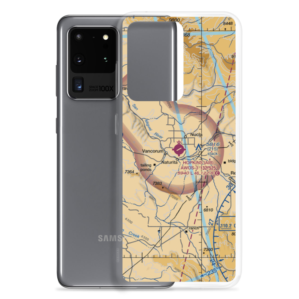 Hopkins Field (AIB) VFR Sectional Samsung Case Samsung Galaxy S20 Ultra model shown