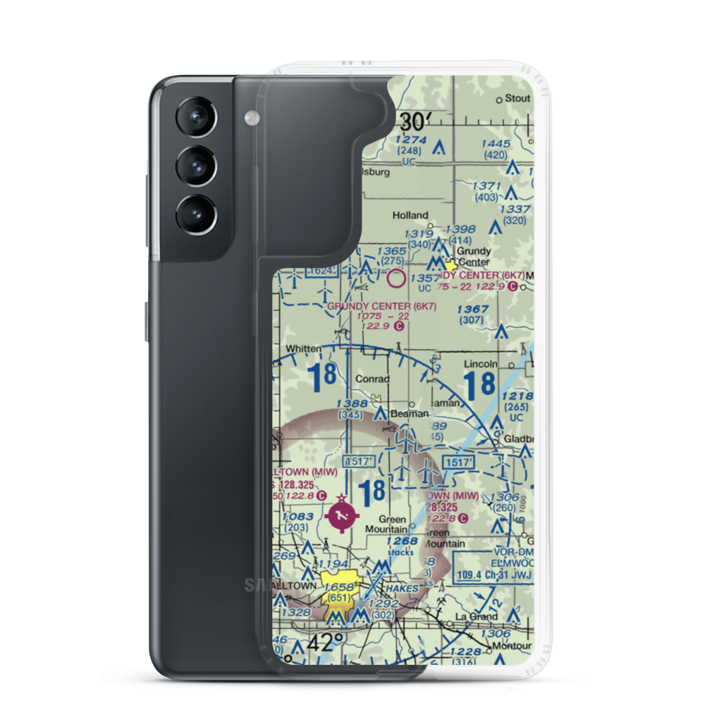 Hoppe Airspray (HOPA) VFR Sectional Samsung Case Samsung Galaxy S21 model shown