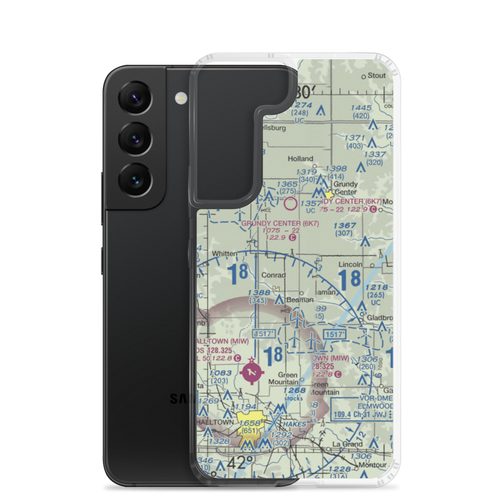 Hoppe Airspray (HOPA) VFR Sectional Samsung Case Samsung Galaxy S22 model shown